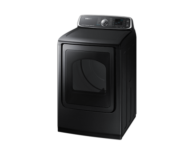 27" Samsung 7.4 Cu. Ft. Electric Dryer with Steam in Black Stainless Steel - DVE52T7650V/AC