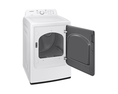 27" Samsung 7.2 Cu. Ft. Dryer with Sensor Dry Reversible Door in White  - DVE41A3000W