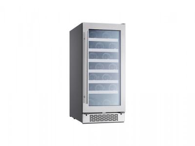 15" Zephyr 3.4 Cu. Ft. Single Zone Wine Cooler in Stainless Steel - PRW15C01BG