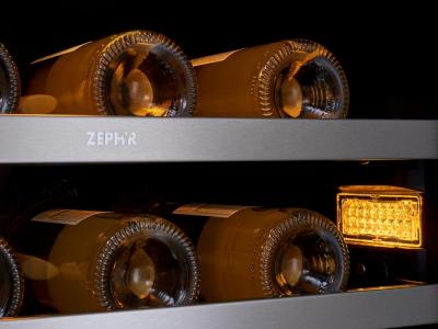 24" Zephyr 15.3 Cu. Ft. Full Size Dual Zone Wine Cooler - PRW24F02BG