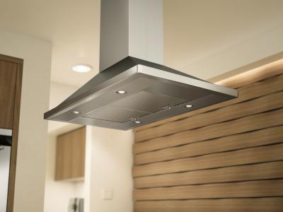 36" Zephyr  Island Mount Chimney Range Hood with 715 CFM Internal Blower - ZNAM90CS