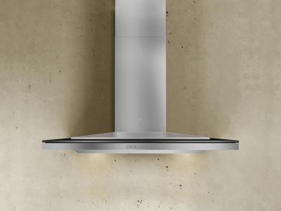 36" Zephyr Designer Series Layers Wall Mount Chimney Range Hood With Black Glass - ALAM90BBX