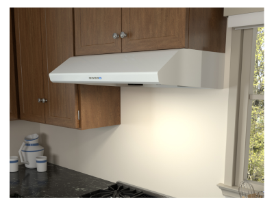 36" Zephyr Hurricane Under Cabinet Range Hood in White - AK2536CW