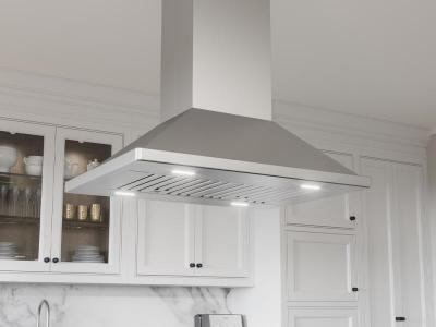 36" Zephyr Napoli Island Mount Range Hood - ZNA-M90DS