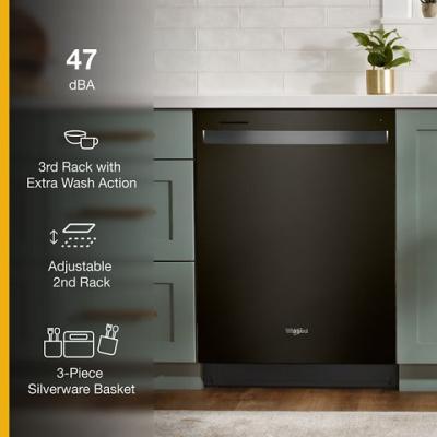 24" Whirlpool Fingerprint Resistant Large Capacity Dishwasher with 3rd Rack - WDT970SAKV