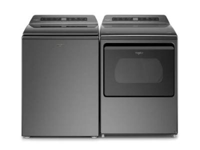 27" Whirlpool Top Load Washer And Electric Dryer With Intuitive Controls - WTW5105HC-YWED5100HC
