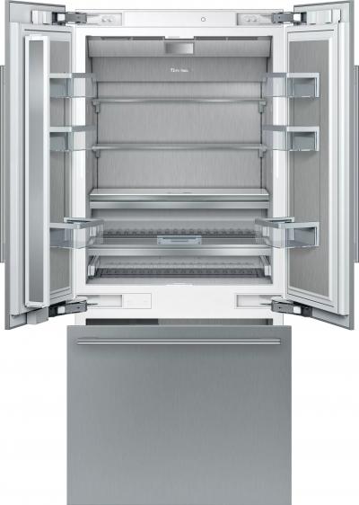 36" Thermador Masterpiece Series Built-in French Door Bottom Freezer Refrigerator - T36BT915NS