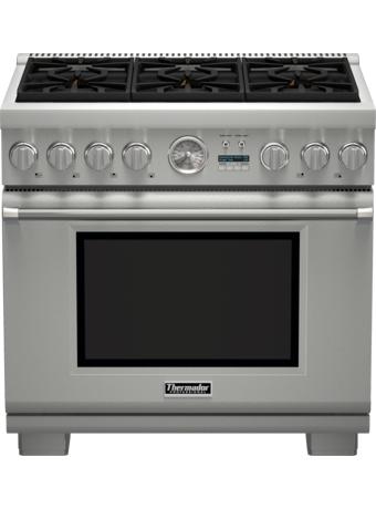 36" Thermador Professional Series Pro Grand Commercial Depth Dual Fuel Range - PRD366JGC