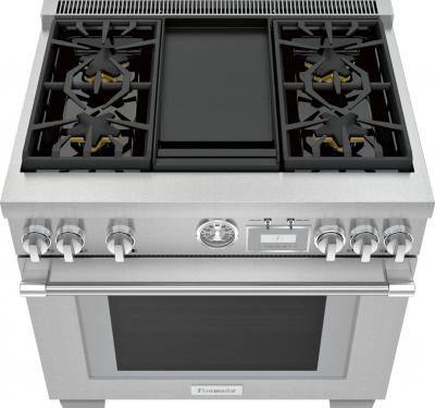 36" Thermador Pro-Grand Freestanding Dual-Fuel Range - PRD364WDGC