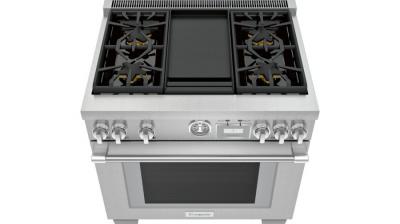 36" Thermador Pro-Grand Freestanding Dual-Fuel Range - PRD364WDGC