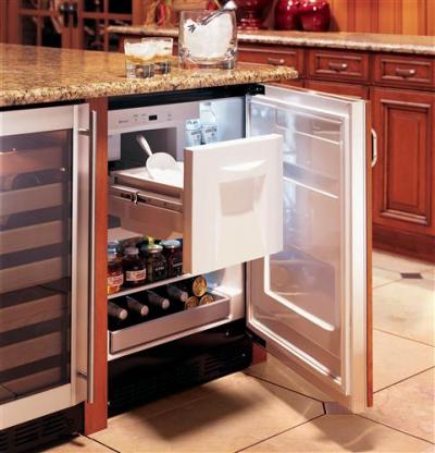 24" Monogram Stainless Steel Bar Refrigerator - ZIBS240HSS