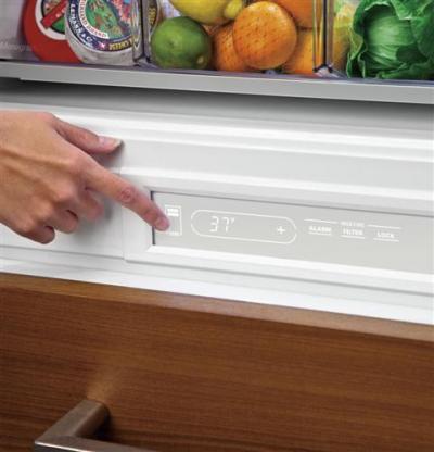 30" Monogram Integrated Customizable Bottom Freezer Refrigerator - ZIC30GNHII