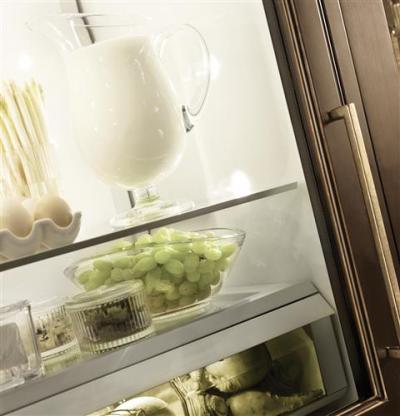 30" Monogram Integrated Glass Door Refrigerator - ZIK30GNHII