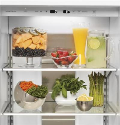 42" Monogram Built-In Professional Side-By-Side Refrigerator with Dispenser - ZISP420DKSS