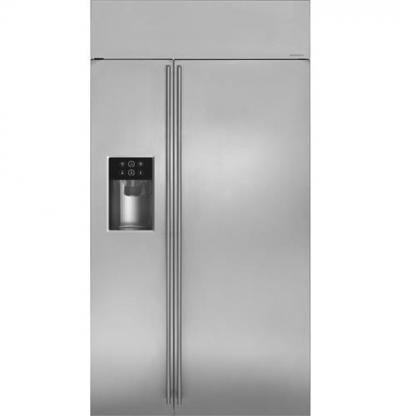 42" Monogram Built-In Side-By-Side Refrigerator with Dispenser - ZISS420DKSS