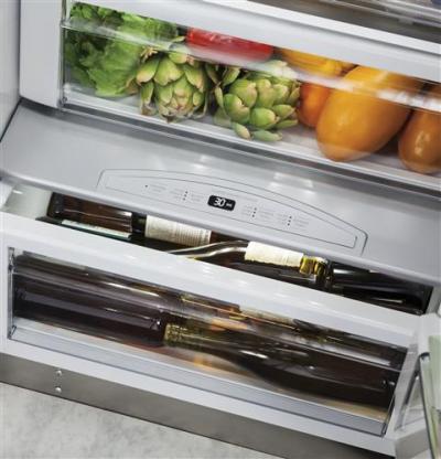 Monogram 48" Built-In Side-By-Side Refrigerator with Dispenser - ZISS480DKSS