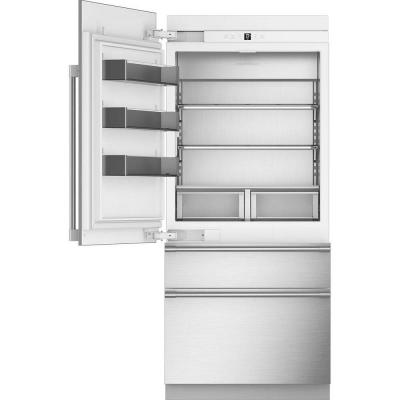 36" Monogram Left-Hinge Integrated Bottom-Freezer Refrigerator - ZIC363IPVLH