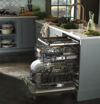 24" Monogram Fully Integrated Dishwasher with European Handle - ZDT975SSJSS