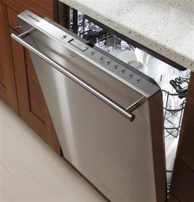 24" Monogram Fully Integrated Dishwasher with European Handle - ZDT975SSJSS