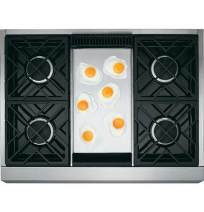 36" Monogram Pro Range - All Gas with Griddle - ZGP364NDRSS