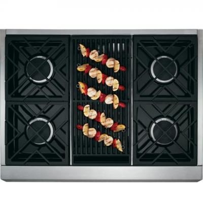 36" Monogram Pro Range Dual Fuel Range with Grill - ZDP364NRPSS