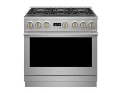 36" Monogram 6.2 Cu. Ft.  Gas Professional Range With 6 Burners - ZGP366NTSS