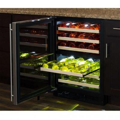 24" Marvel High Efficiency Dual Zone Wine Refrigerator - ML24WDP4LP