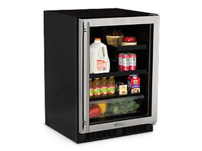 24" Marvel Beverage Refrigerator with Drawer - ML24BRG2LS