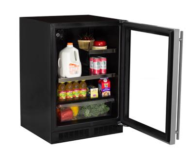 24" Marvel Beverage Refrigerator with Drawer - ML24BRG2LS