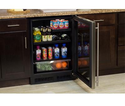 24" Marvel Beverage Refrigerator with Drawer - ML24BRF3LP