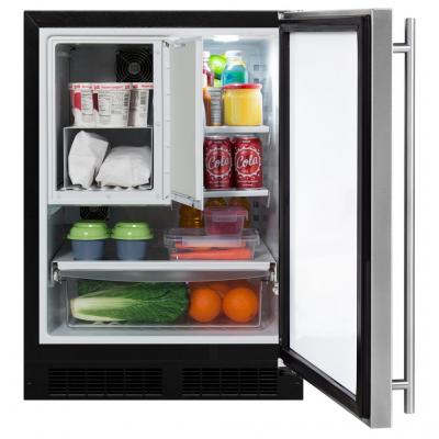 24" Marvel Refrigerator Freezer with Drawer Storage - ML24RFS3LS