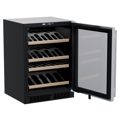 24" Marvel 5.3 Cu. Ft. Built-In High-Efficiency Single Zone Gallery Display Wine Refrigerator - MLWC224-SG01A