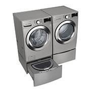 27" LG 5.2 cu. ft. Ultra Large Smart Wi-Fi Enabled Front Load Washer - WM3700HVA