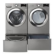 27" LG 5.2 cu. ft. Ultra Large Smart Wi-Fi Enabled Front Load Washer - WM3700HVA