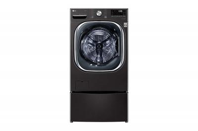 27" LG Smart Front Load Washer With 5.8 cu. ft. Capacity  ColdWash in Black Steel - WM4500HBA