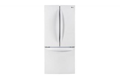 30" LG 21.8 cu.ft. Capacity French Door Refrigerator in White  - LRFNS2200W