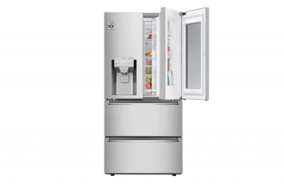 33" LG 18.3 cu.ft. Counter Depth French Door Refrigerator with Exterior Water Dispenser - LRMVC1803S