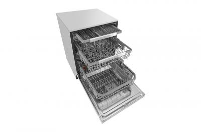 24" LG Top Control Dishwasher with QuadWash and Height Adjustable 3rd Rack - LDP6797ST