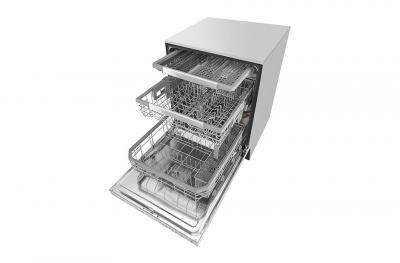 24" LG Top Control Dishwasher with QuadWash and Height Adjustable 3rd Rack - LDP6797ST