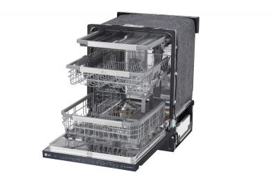 24" LG Top Control Dishwasher with TrueSteam in Matte Black  - LDP6810BM