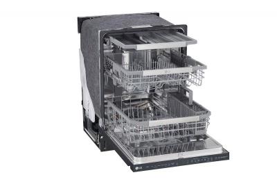 24" LG Top Control Dishwasher with TrueSteam in Matte Black  - LDP6810BM