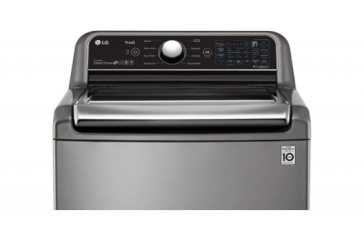 27" LG 5.6 cu. ft. Mega Capacity Top Load Smart Washer with 4-Way Agitator - WT7305CV