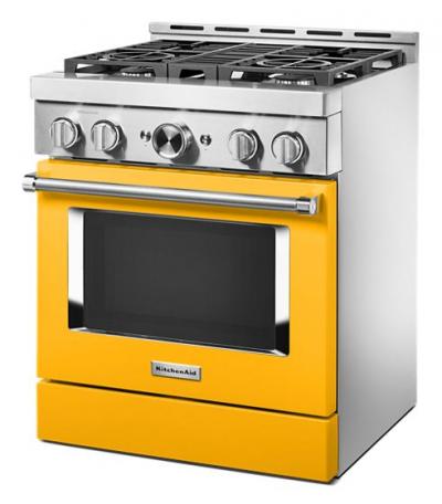 30" KitchenAid 4.1 Cu. Ft. Smart Commercial-Style Gas Range With 4 Burners - KFGC500JYP