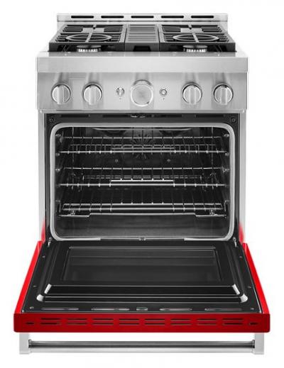 30" KitchenAid 4.1 Cu. Ft. Smart Commercial-Style Gas Range With 4 Burners - KFGC500JPA