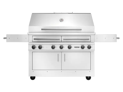 Kalamazoo Freestanding Hybrid Fire Grill with 4 Cast Stainless Steel Dragon Burners - K1000HT