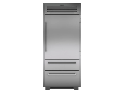 36" SubZero 22.7 Cu. Ft. Right-Hinge PRO Built-In Bottom Refrigerator Freezer - PRO3650/RH