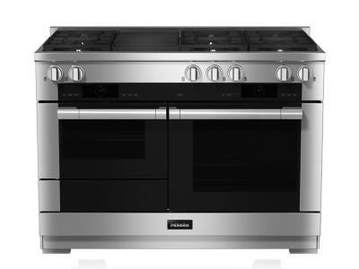 48" Miele Dual Fuel Range with M Touch - HR 1955-3 G DF GR