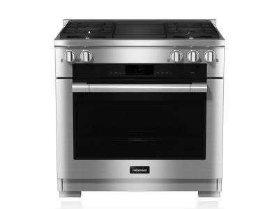 36" Miele Dual Fuel All Rounder with M Touch - HR 1935-3 G DF GR