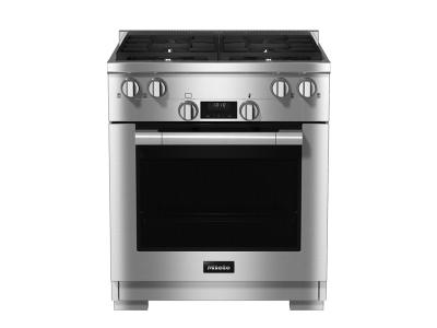 30" Miele Natural Gas Range in Stainless Steel - HR 1124-3 G AG