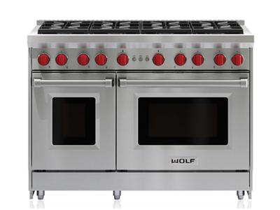 48" Wolf Pro-Style Gas Range with 8 Burners - GR488-LP